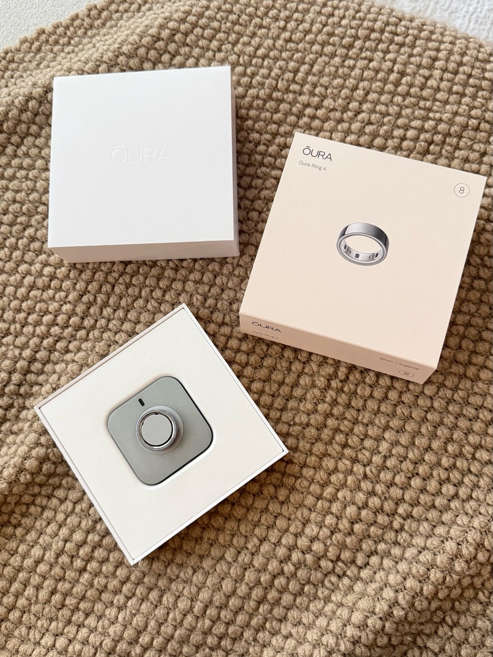 Oura Ring 4 - Silver size 8